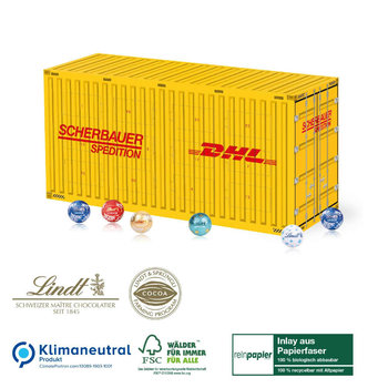 3D Adventskalender Lindt „Container“ Organic