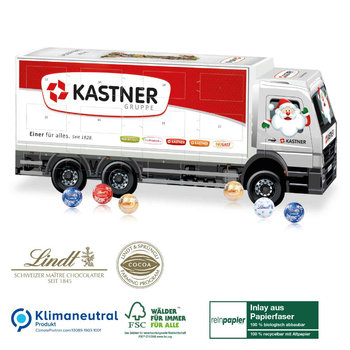 3D Adventskalender Lindt „LKW“ Organic