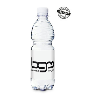 500 ml PromoWater - Mineralwasser, still, Hergestellt in Deutschland - Folien-Etikett