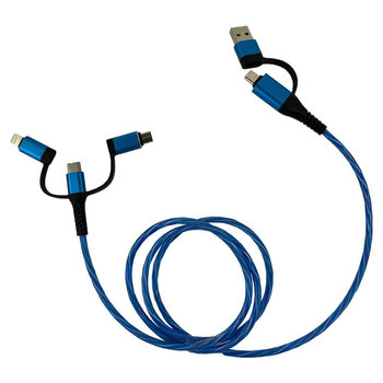 ALU FLOW LED 5 in 1 Schnelladekabel