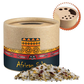 Afrikanisches Salz, ca. 50g, Biologisch abbaubarer Eco Pappstreuer Mini