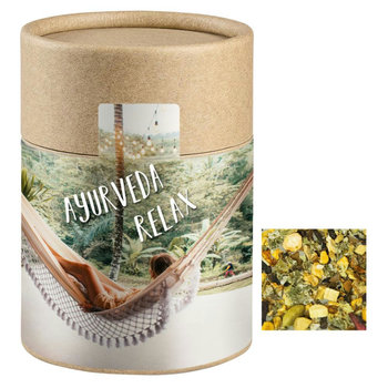 Ayurveda Relax-Tee, ca. 50g, Biologisch abbaubare Eco Pappdose Midi