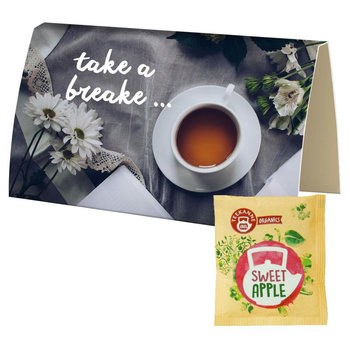 Beuteltee Sweet Apple, ca. 2,5g, Werbekarte gefaltet