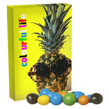 Bunte Schoko Erdnüsse, ca. 15g, Faltschachtel Midi
