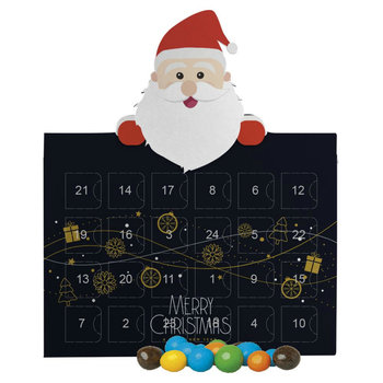 Bunte Schoko Erdnüsse, ca. 55g, Adventskalender Mini Weihnachtsmann