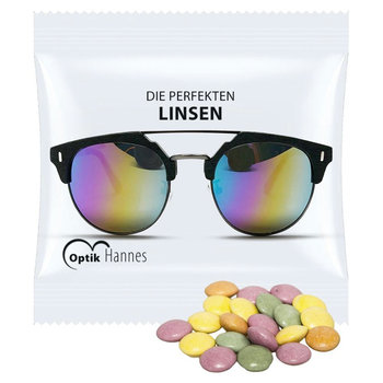 Bunte Schokolinsen, ca. 7g, Mini-Tüte