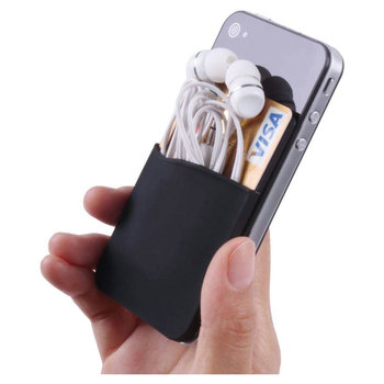 CARD-Pocket Silikon Kartenhalter für Mobiltelefon Siebdruck