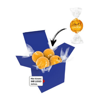 Color Lindor Box - Dunkelblau - Karamell