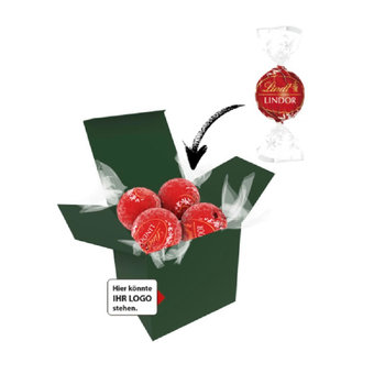 Color Lindor Box - Dunkelgrün - Vollmilch