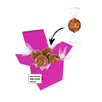 Color Lindor Box - Pink - Haselnuss