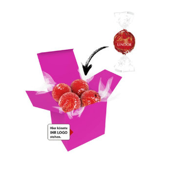 Color Lindor Box - Pink - Vollmilch
