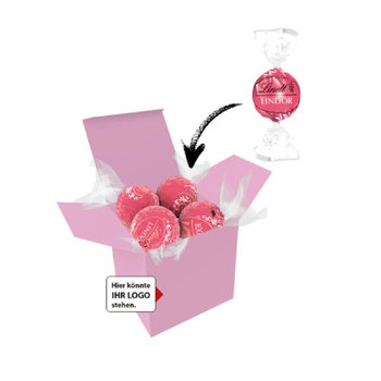 Color Lindor Box - Rosa - Erdbeer-Sahne