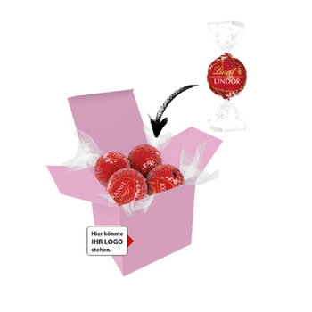 Color Lindor Box - Rosa - Vollmilch