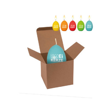 ColorBox LogoEi Kerze - Braun