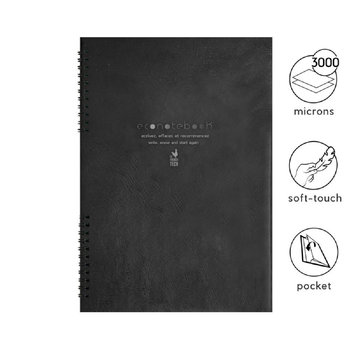 EcoNotebook NA5 wiederverwendbares Notizbuch mit PU Kunstledercover