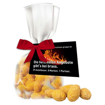 Erdnüsse Barbecue, ca. 25g, Express Flachbeutel mit Werbekarte