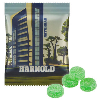 Eukalyptus Menthol Fruchtgummi ohne Gelatine, ca. 15g, Midi-Tüte