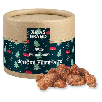 Feuergebrannte Mandeln, ca. 40g, Biologisch abbaubare Eco Pappdose Mini