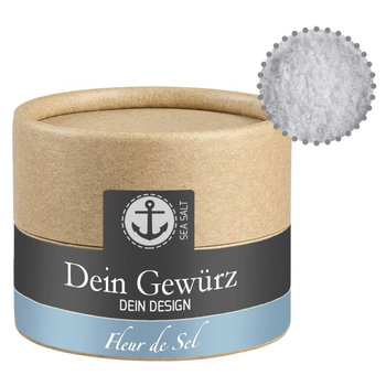 Fleur de Sel, ca. 40g, Biologisch abbaubare Eco Pappdose Mini