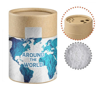 Fleur de Sel, ca. 65g, Biologisch abbaubarer Eco Pappstreuer Midi