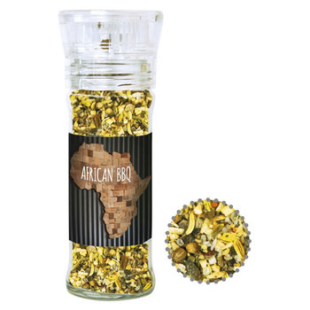 Gewürzmischung African BBQ, ca. 45g, transparente Gewürzmühle