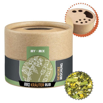 Gewürzmischung BBQ Kräuter Rub, ca. 28g, Biologisch abbaubarer Eco Pappstreuer Mini