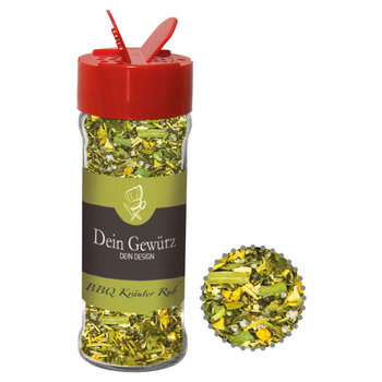 Gewürzmischung BBQ Kräuter Rub, ca. 30g, Glas mit Streuaufsatz