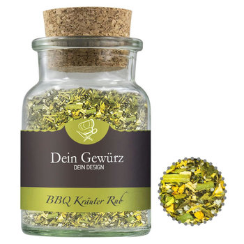 Gewürzmischung BBQ Kräuter Rub, ca. 50g, Korkenglas