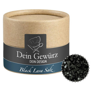 Gewürzmischung Black Lava Salz, ca. 75g, Biologisch abbaubare Eco Pappdose Mini