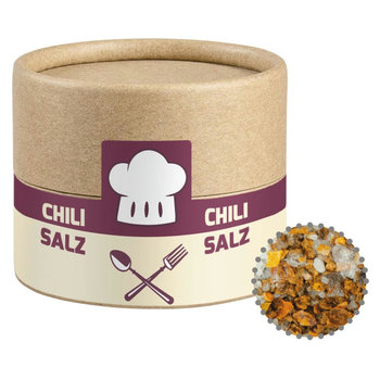 Gewürzmischung Chili-Salz, ca. 30g, Biologisch abbaubare Eco Pappdose Mini