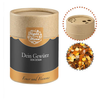 Gewürzmischung Feuer und Flamme, ca. 75g, Biologisch abbaubarer Eco Pappstreuer Midi