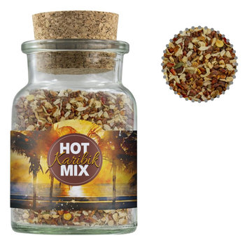 Gewürzmischung HOT Karibik Mix, ca. 50g, Korkenglas