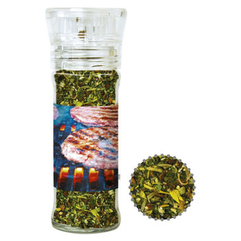 Gewürzmischung Kräuter-Steakgewürz, ca. 30g, transparente Gewürzmühle