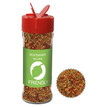 Gewürzmischung Mediterraner Veggie Mix, ca. 35g, Glas mit Streuaufsatz