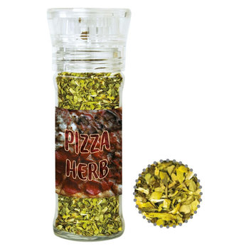 Gewürzmischung Pizza-Kräuter, ca. 15g, transparente Gewürzmühle
