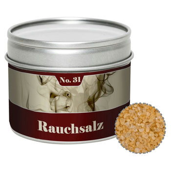 Gewürzmischung Rauch-Salz grob, ca. 110g, Metalldose mit Sichtfenster