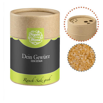 Gewürzmischung Rauch-Salz grob, ca. 130g, Biologisch abbaubarer Eco Pappstreuer Midi