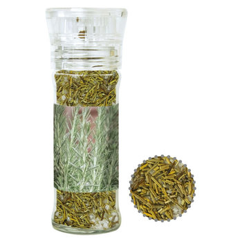 Gewürzmischung Rosmarin-Salz, ca. 65g, transparente Gewürzmühle