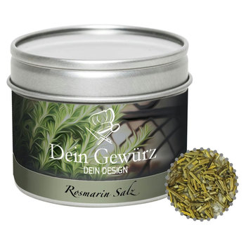 Gewürzmischung Rosmarin-Salz, ca. 75g, Metalldose mit Sichtfenster