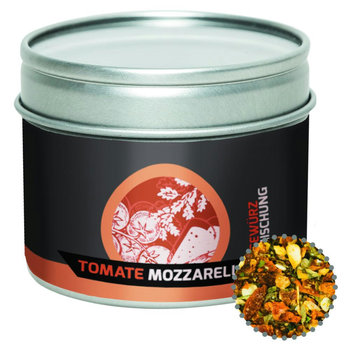 Gewürzmischung Tomate-Mozzarella, ca. 40g, Metalldose mit Sichtfenster