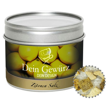 Gewürzmischung Zitronen-Salz, ca. 50g, Metalldose mit Sichtfenster