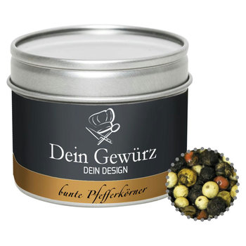 Gewürzmischung bunte Pfefferkörner, ca. 55g, Metalldose mit Sichtfenster