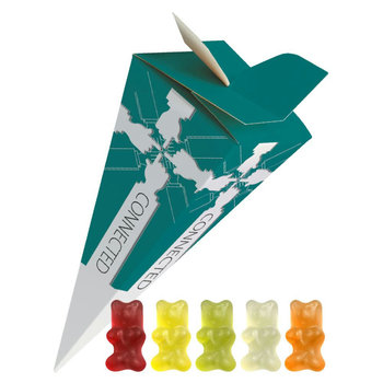 Gummibärchen, ca. 30g, Präsent-Pyramide