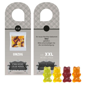 Gummibärchen ohne Gelatine, ca. 10g, Türhänger