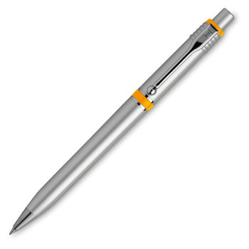 HK - RAJA CHROME SILVER Yellow Kugelschreiber