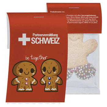 Happy-Man, ca. 11g, Express Flowpack mit Werbereiter