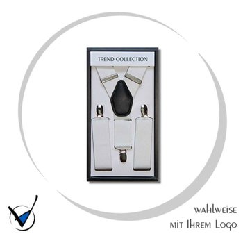 Hosenträger elastisch - Farbe 19, WEISS