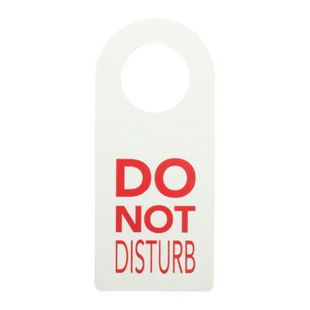 Individueller Tür-Aufhänger Disturb
