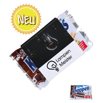 Knoppers im Werbeschuber