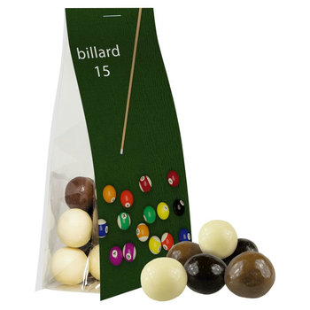 Knusperkugeln-Mix, ca. 20g, Express Blockbodenbeutel mit Werbereiter